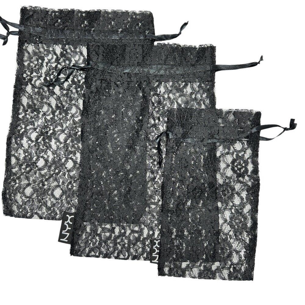Black Lace Bags (Set of 3)